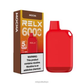 RELX Crush Pocket 6000 %5 yüksek nic | 8RZV2169 RELX Elektronik Sigara Likit Doldurma mocha
