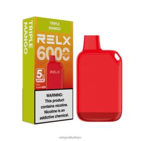 RELX Crush Pocket 6000 %5 yüksek nic | 8RZV2170 RELX Elektronik Sigara Kullanımı üçlü mango