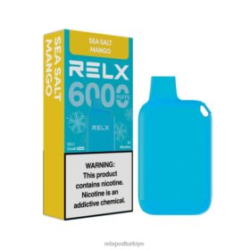 RELX Crush Pocket 6000 buzlu | 8RZV2157 RELX Elektronik Sigara Fiyat deniz tuzu mango