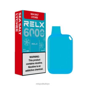 RELX Crush Pocket 6000 buzlu | 8RZV2158 RELX Vape Disposable deniz tuzu lychee