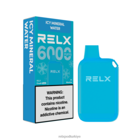 RELX Crush Pocket 6000 buzlu | 8RZV2167 RELX Vape Disposable buzlu maden suyu