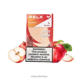 RELX pod pro 2 - 3 bölme | 8RZV295 RELX Vape Disposable sulu elma