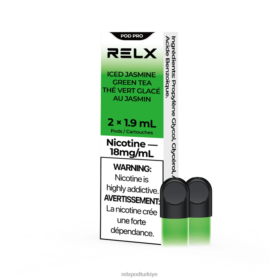RELX pod pro - 2 bölme | 8RZV213 RELX Vape Disposable buzlu yaseminli yeşil çay