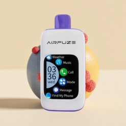 AirFuze Smart 30000 Puf Çubuk Boyut:50x25x104.9mm Ekran:2.01"TFT Dokunmatik Nikotin:5% Pil:900mAh Şarj:Type-C Aroma:Mavi Ahududu Buz